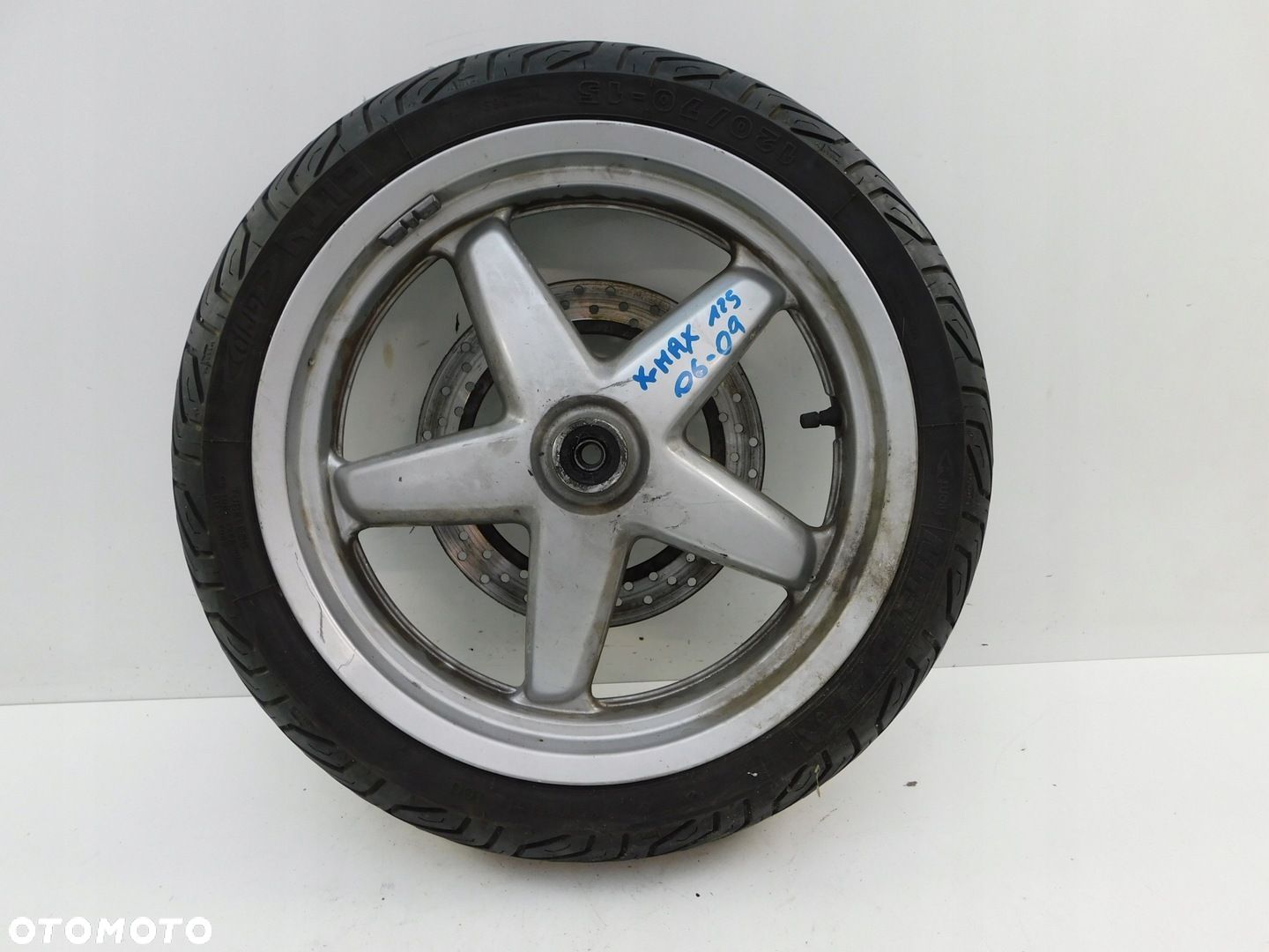 YAMAHA X-MAX 125 06-09 KOŁO OPONA FELGA PRZÓD - 1