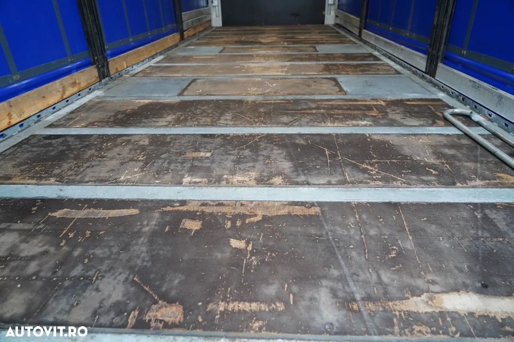 Wecon REMORCA - 7,7 M / AXĂ CULISANTĂ / ACOPERIȘ CULISANT / ȘINGURI CĂRUCIOR / SAF - 24