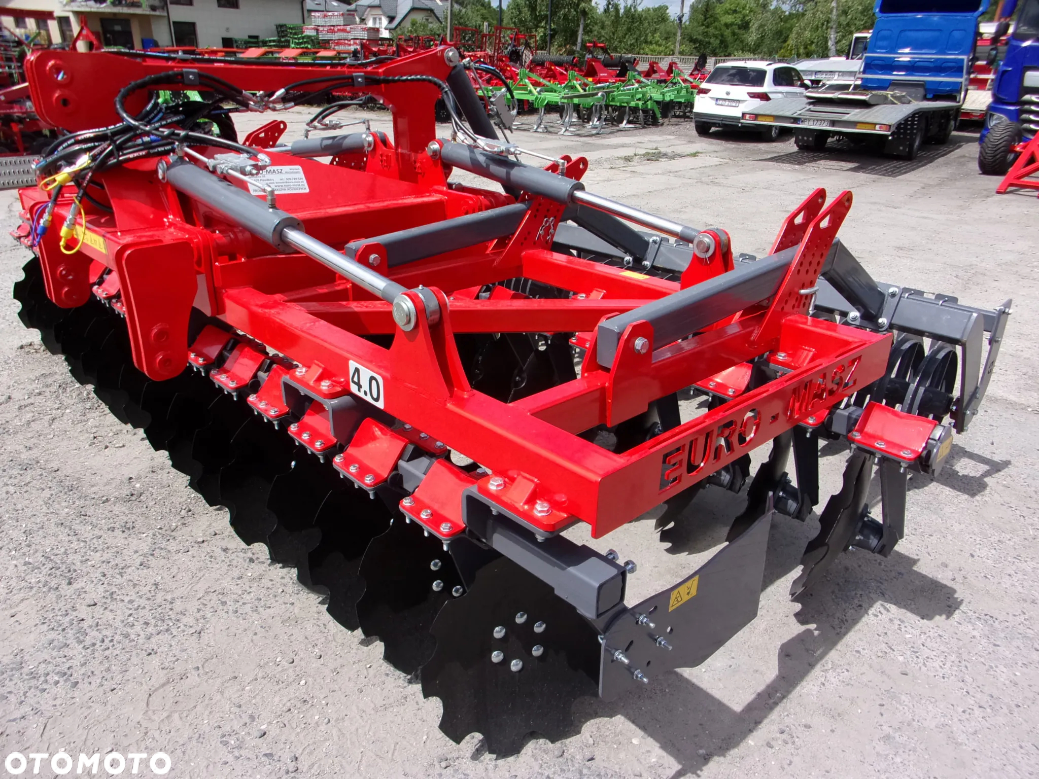 Inny Agregat uprawowy, brona talerzowa ciężka hydraulicznie składana BTCH Euro-Masz 4,0 metry, Agregat uprawowo siewny talerzowy ATUS-300 METANGA z wałem oponowym - 9