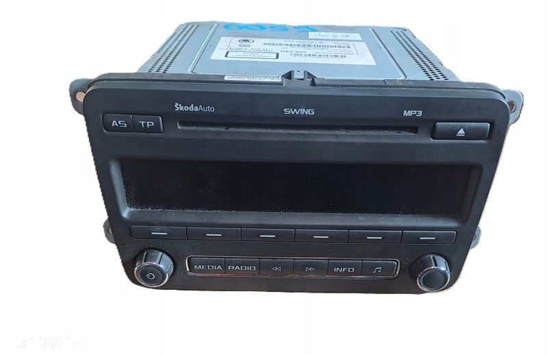 skoda fabia ii lift yeti radio radioodtwarzacz oryg kod 5j0035161c - 1