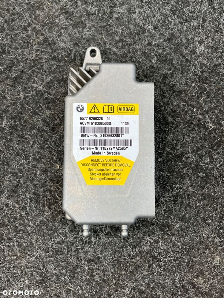 bmw f01 seria 7 moduł sensor poduszek powietrznych 9266328 - 2