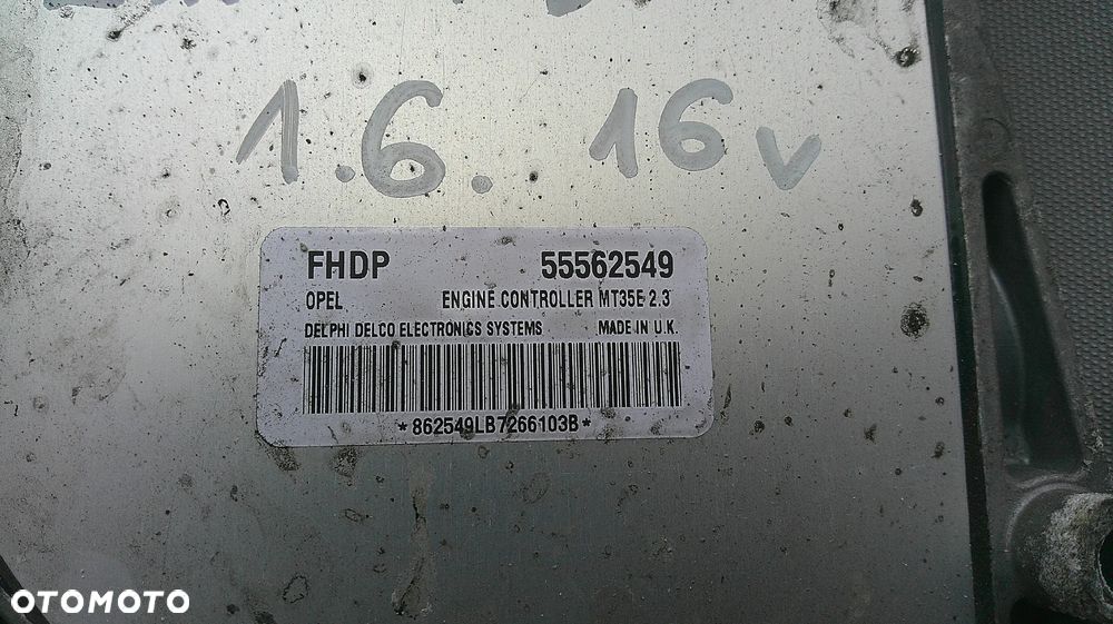 OPEL ZAFIRA B 1.6 16V IMMO ZESTAW STARTOWY 55562549 - 5