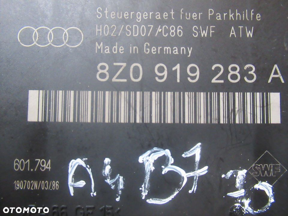MODUŁ CZUJNIK PARKOWANIA PDC AUDI A4 B6  8Z0919283A - 2