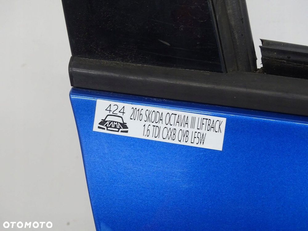 DRZWI PRAWY PRZÓD PRAWE PRZEDNIE SKODA OCTAVIA III 5E NIEBIESKIE LF5W - 11