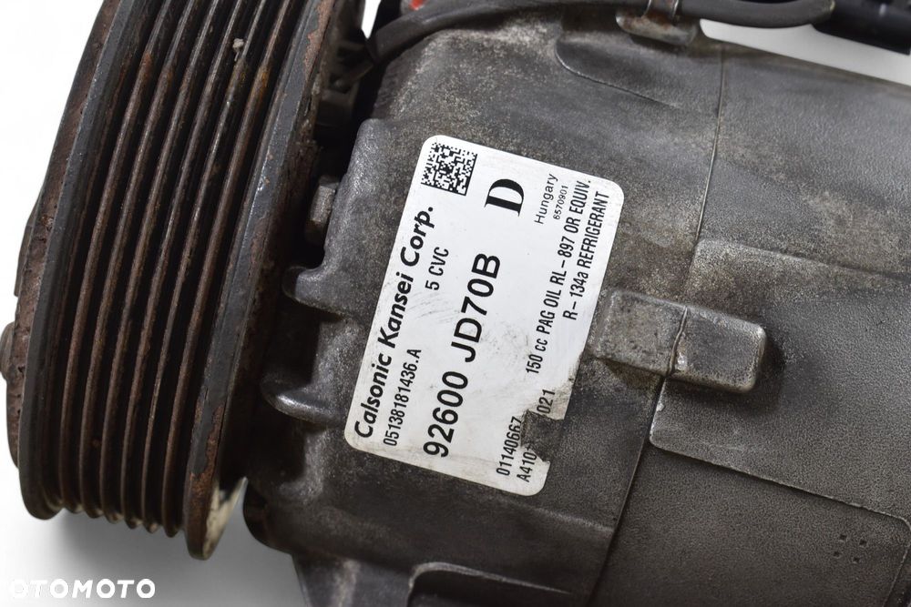 Sprężarka Klimatyzacji NISSAN QASHQAI J10 X-TRAIL T31 2.0 DCI 92600-JD70B - 4