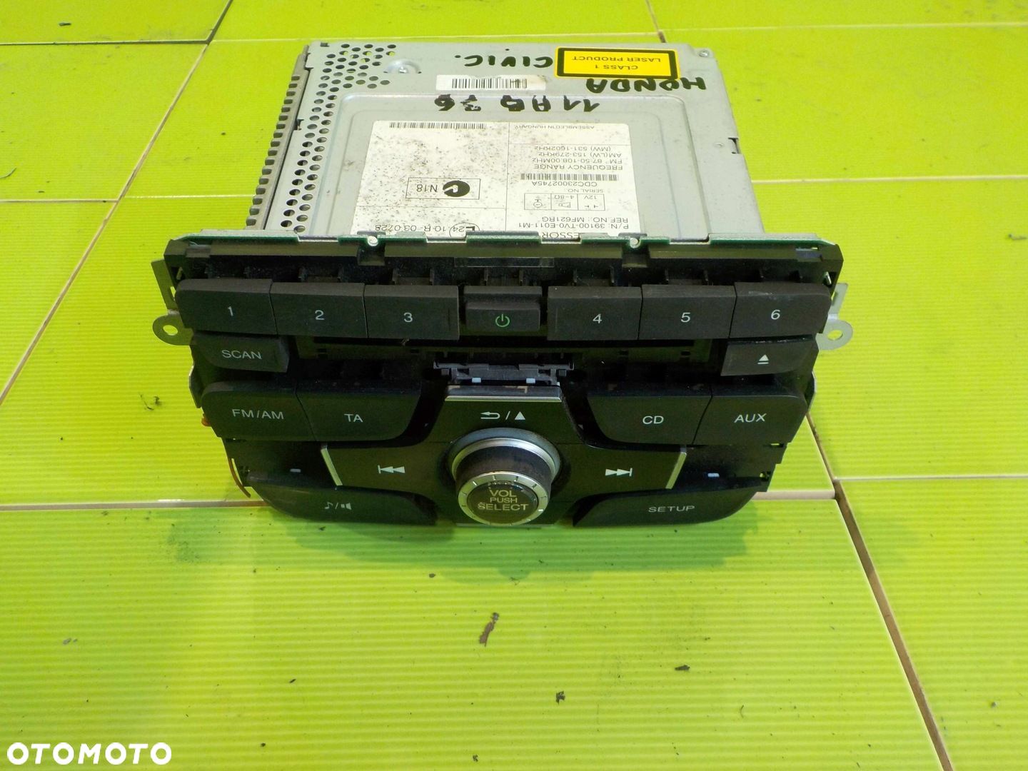 HONDA CIVIC IX 12r radio CD 39100-TV0-E011-M1 - 1