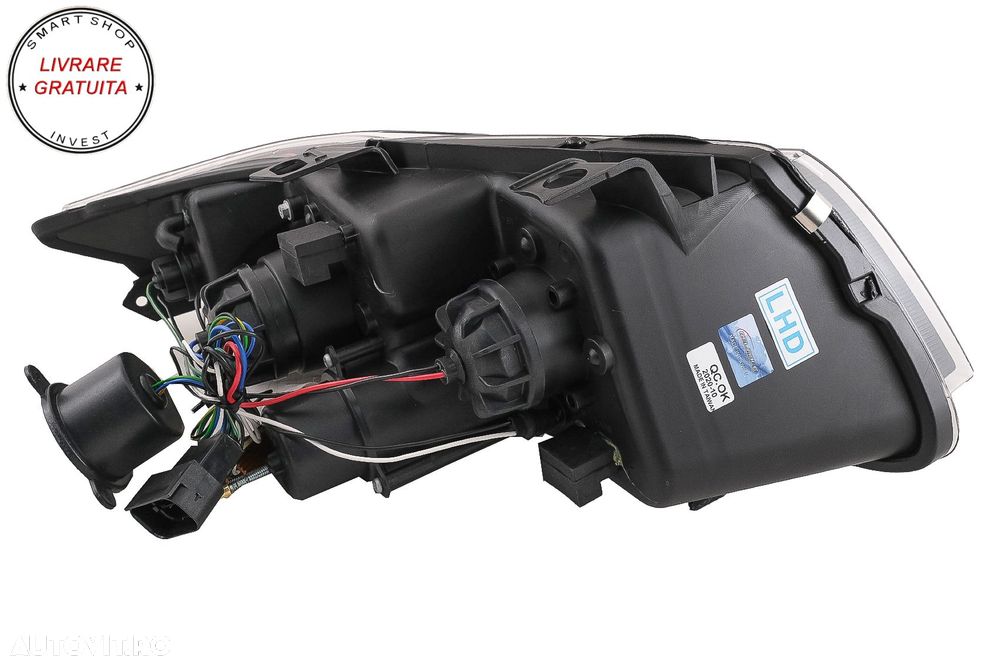 Faruri 3D LED Angel Eyes BMW Seria 3 Limousine E90 Touring E91 (03.2005-08.2008) L- livrare gratuita - 21