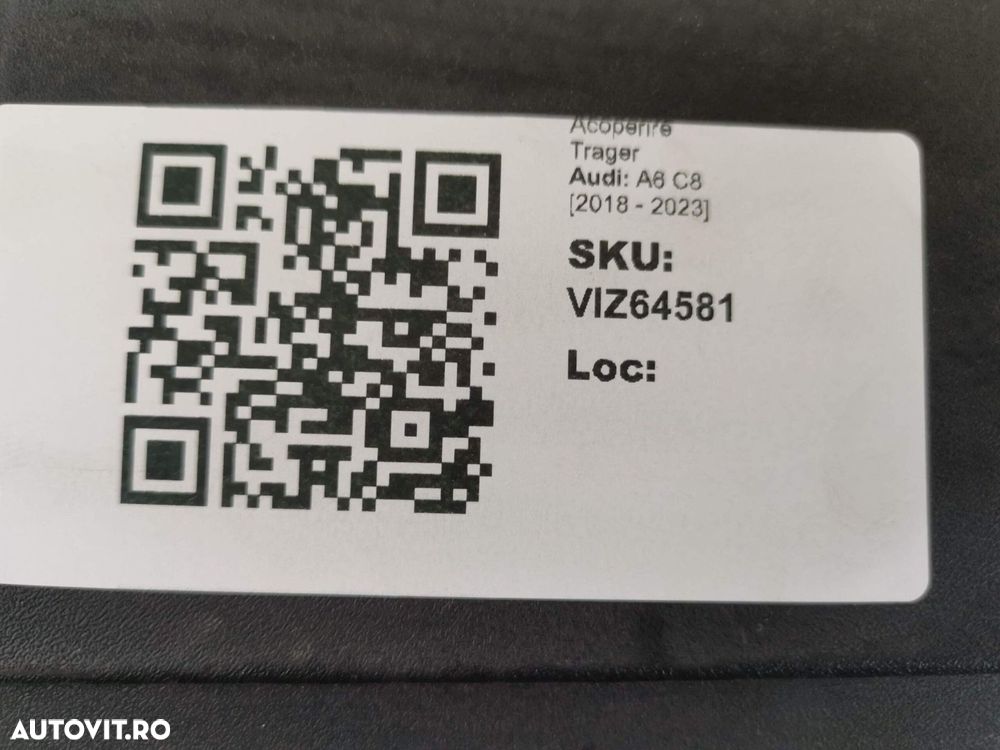 Acoperire Trager Audi A6 C8 2018 2019 2020 2021 2022 2023 Originala In - 8