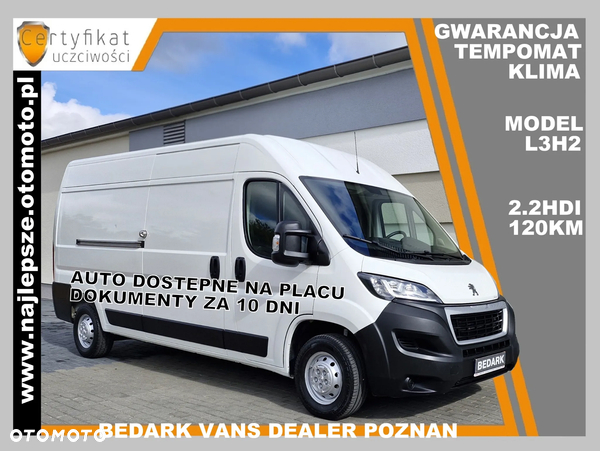 Peugeot BOXER, L3H2, nawigacja, klima, tempomat, czujniki