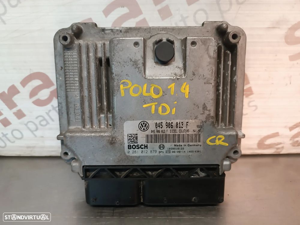 UNIDADE / CENTRALINA DO MOTOR VOLKSWAGEN POLO IV 9N 1.4TDI 0281012879 045906013F - 1