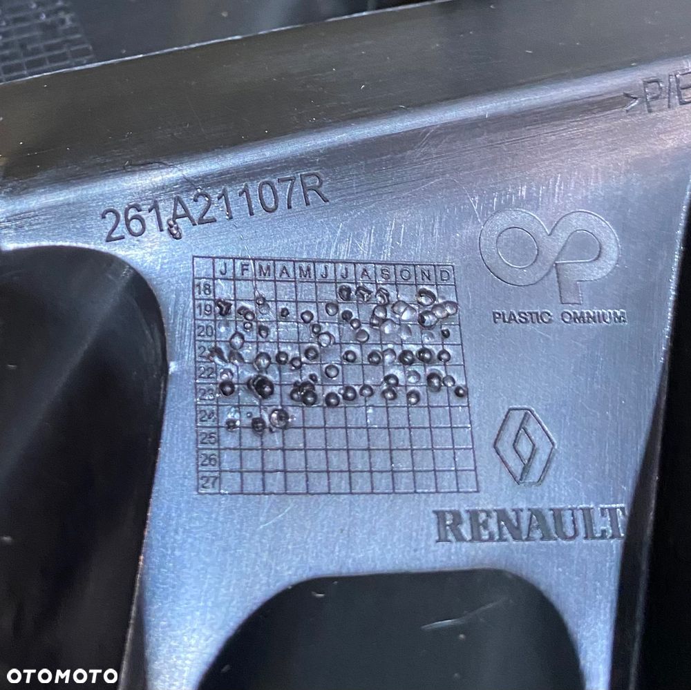 RENAULT Captur 2 II NOWA ! ORYGINALNA ! Czarna  prawa KRATKA ZDERZAKA przedniego KRATKA W ZDERZAK  przedni przód prawy ZAŚLEPKA halogenu na halogen ramka osłona Kaptur hybryda - 8
