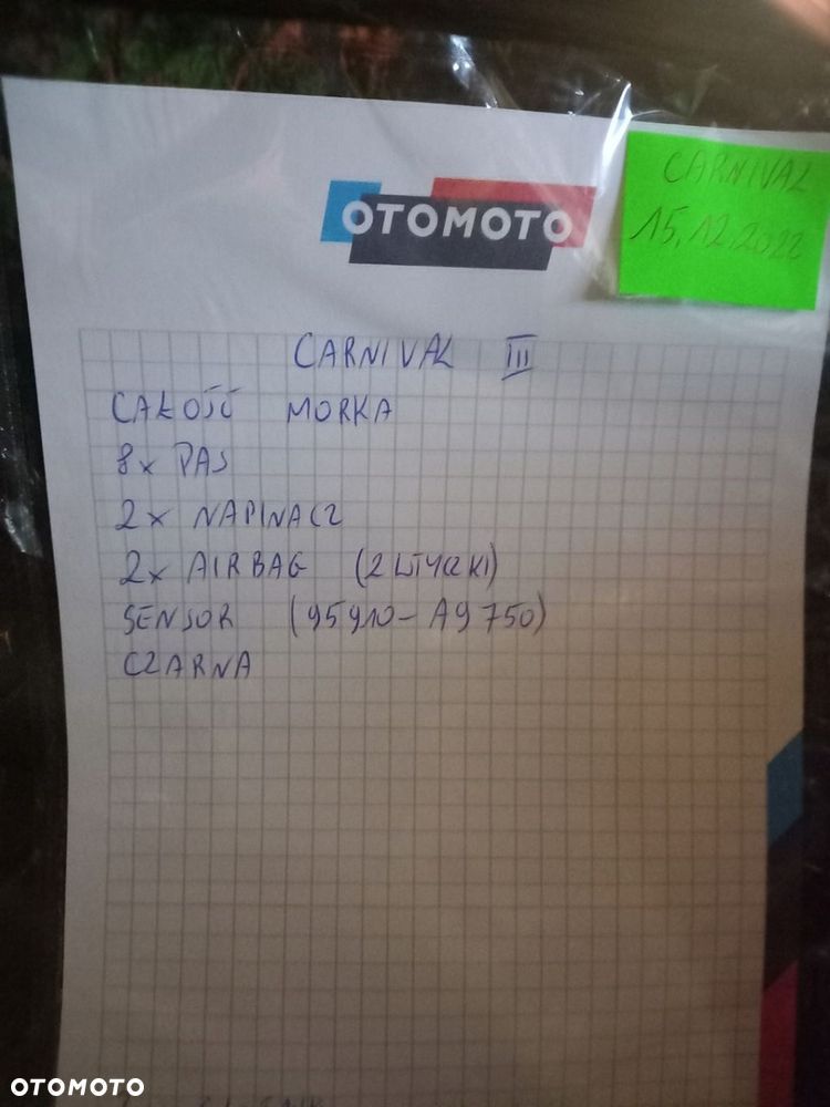 KONSOLA DESKA AIR BAG PASY SENSOR KIA CARNIVAL - 10