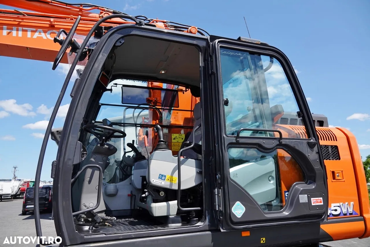 Hitachi 145W / EXCAVATOR PE ROȚI / 2019 / CAMERĂ / CONTRACT DE SERVICE POST-SERVICE - 22