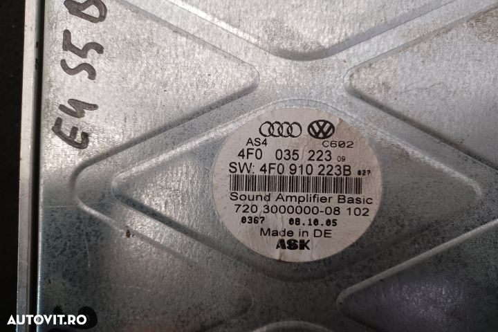 Amplificator audio 4F0910223B 4F0910223B Audi A6 4F/C6 [2004 - 2008] - 4