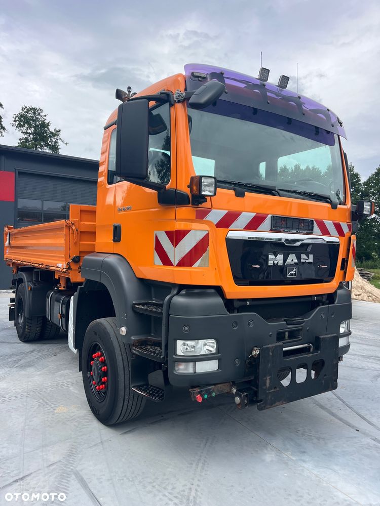 MAN Tgs 18.320 Wywrotka 4x4 Napęd na Mostach Na Wał Reduktor Biegi Terenowe Czolownica Hydraulika Boczna - 2
