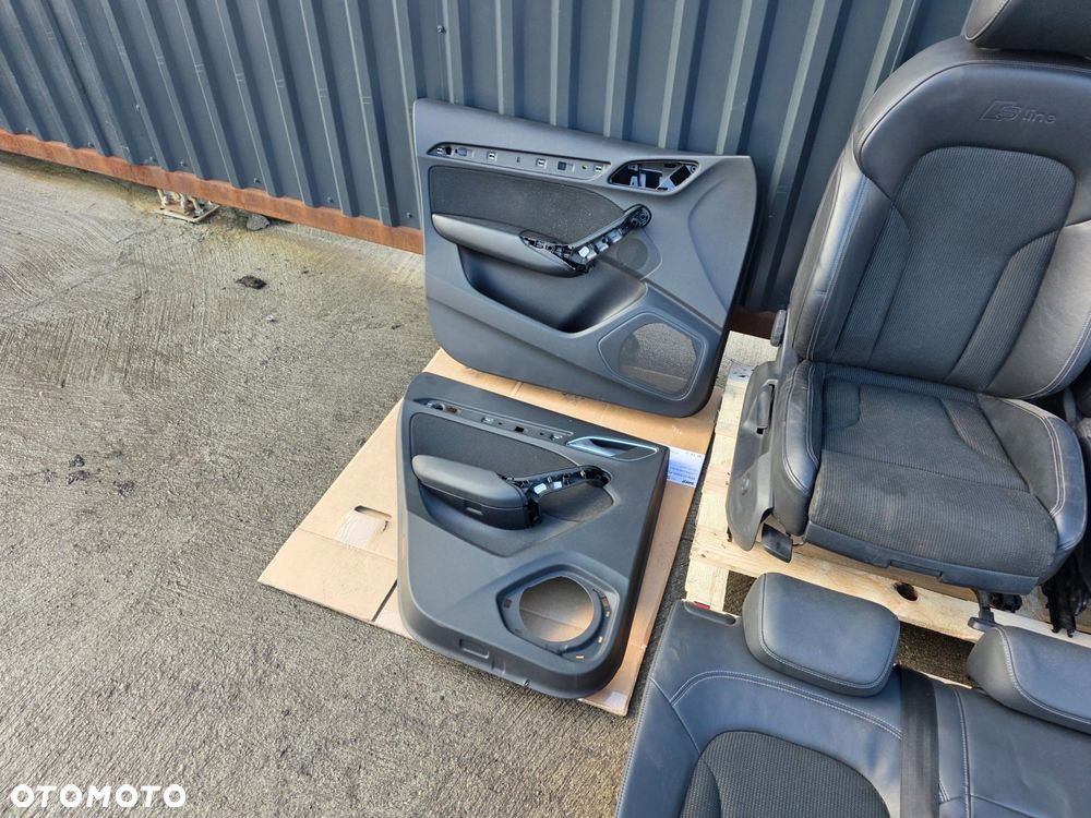 FOTEL FOTELE AUDI Q3 8U S LINE SKÓRA + MATERIAŁ KOMPLET ! - 5