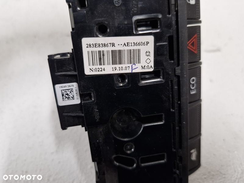 RENAULT MASTER III 3 LIFT PANEL STEROWANIA PRZEŁĄCZNIKI AWARYJNYCH PRZYCISKI 283E83867R - 3