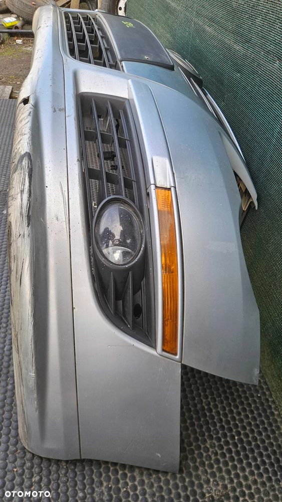 Zderzak 3C0807221 3C0805903B Przód Przedni R-Line Srebrny Gril Atrapa Kratki Halogeny Znaczek VW Passat B6 Lift - 19