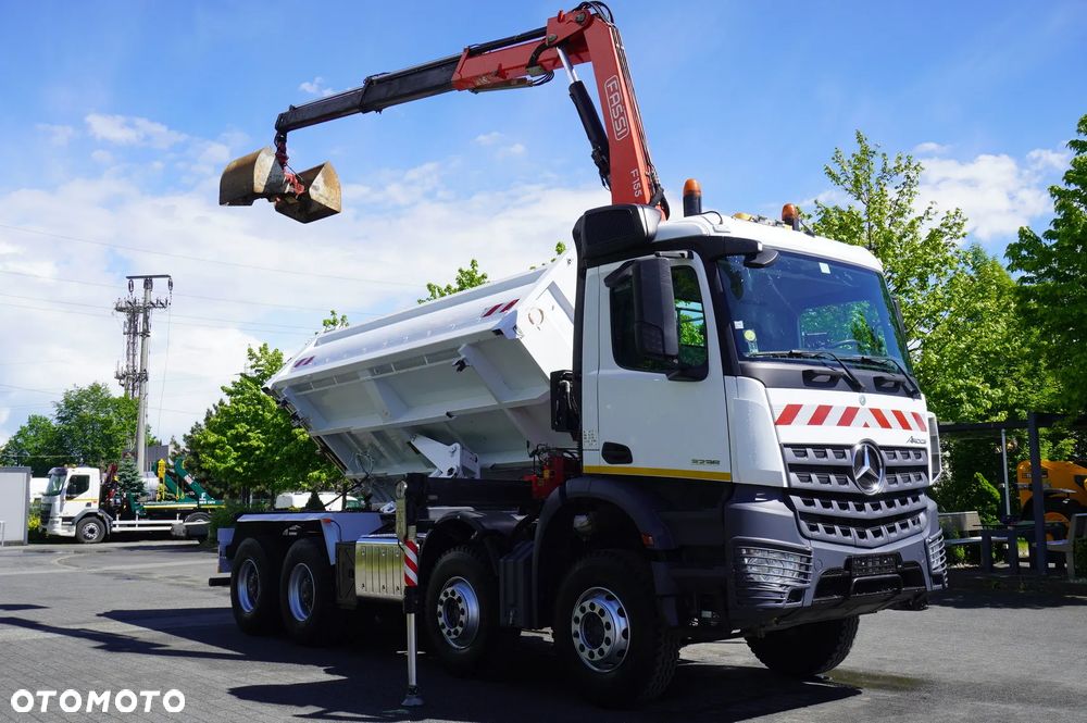 Mercedes-Benz Arocs 3236 8×4 / HDS Fassi F155A.0.22 / pilot / Wywrotka 2-stronna / Hydroburta / 3 szt_255679 - 14