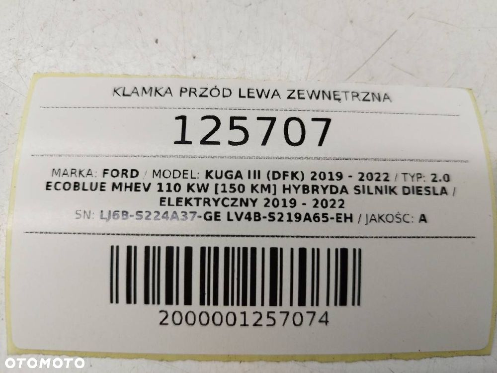 MOCOWANIE KLAMKI PRZÓD PRZEDNIE LEWE ZWENĘTRZNE FORD KUGA III MK3 - 8