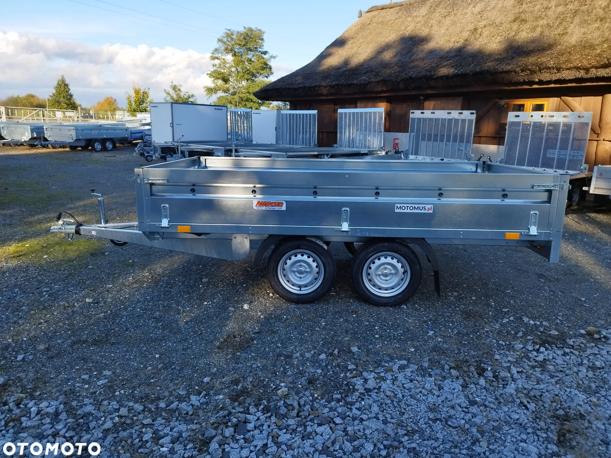 Neptun Przyczepa Neptun N7-302 2 KPS 302x150x40 koła pod spodem platforma 2 osie mocna rama - 6