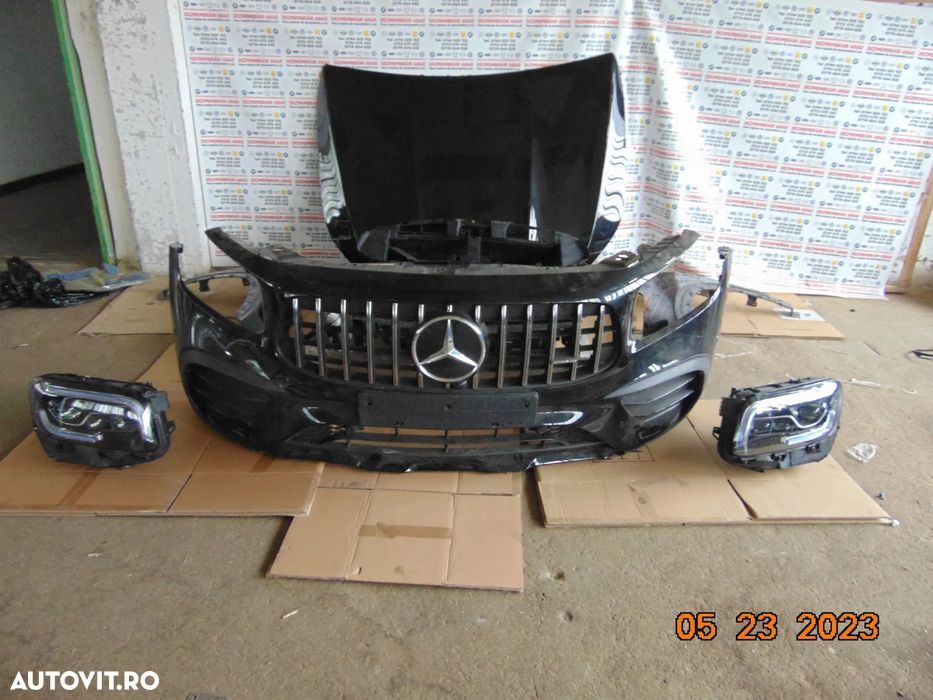 Fata completa Mercedes GLB X247 AMG capota bara fata aripi faruri trag - 1