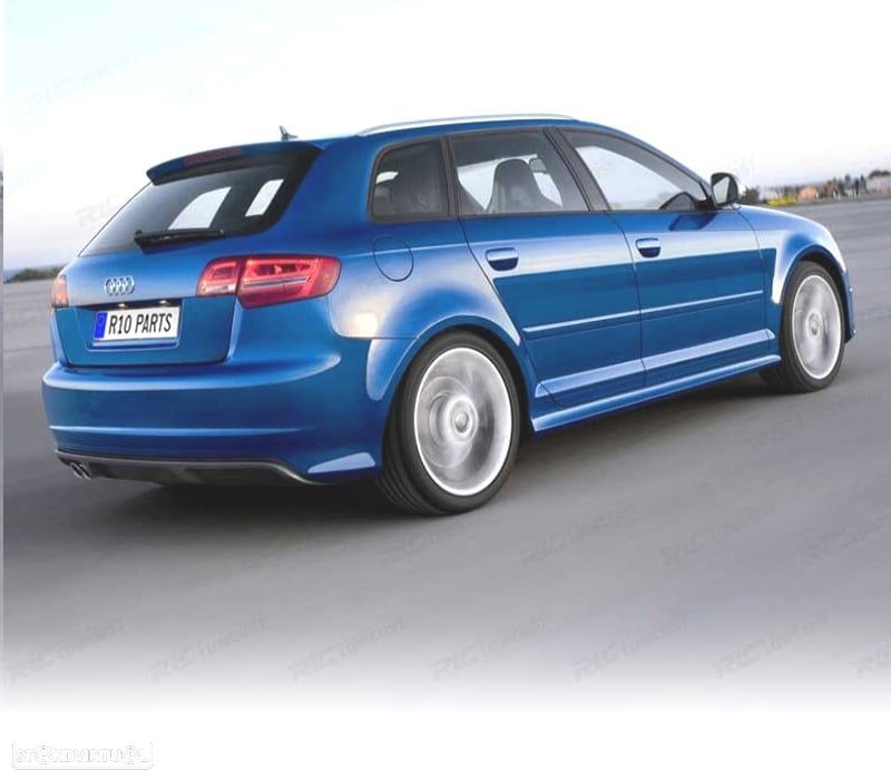 EMBALADEIRAS LATERAIS AUDI A3 8PA SPORTBACK 03-11 LOOK S3 - 2