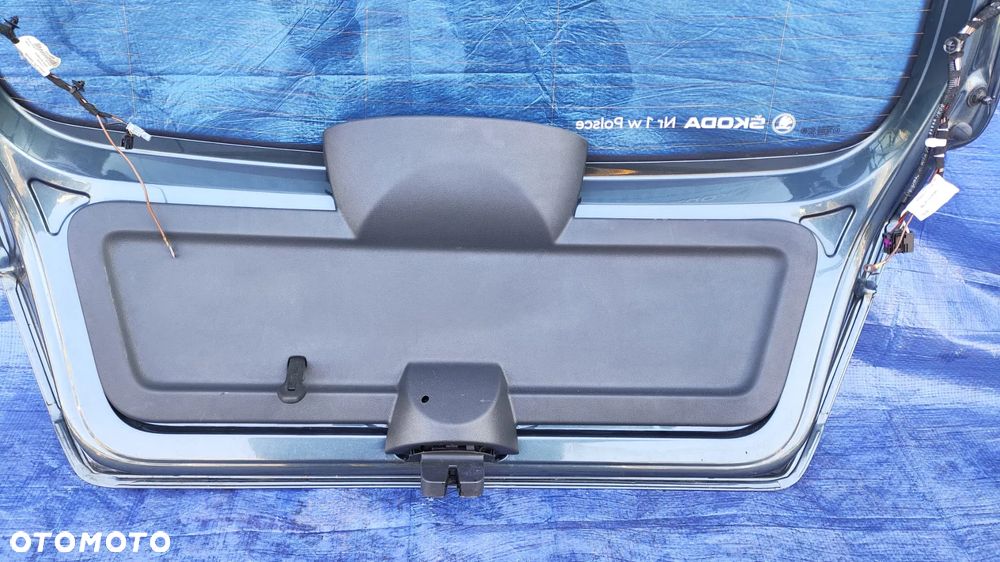 KLAPA KAMERA COFANIA ZDERZAK CZUJNIKI PDC PAS TYLNY WZMOCNIENIE BELKA LAMPA LEWY TYŁ KOMPLETNY ZESTAW DUPA ORYGINALNY LAKIER LF7Y SKODA FABIA III 3 6V LIFT HB 5D - 26