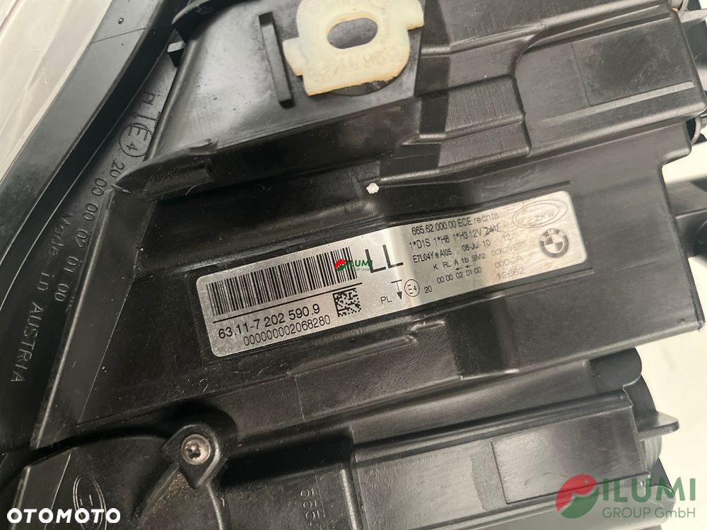 BMW 3er E90 E91 Xenon Kl Reflektor Prawy 7202590 - 6
