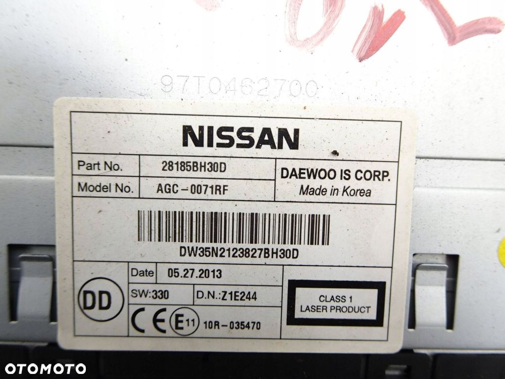 radio cd nissan qashqai j10 lift 10-13 r. agc0071rf - 7