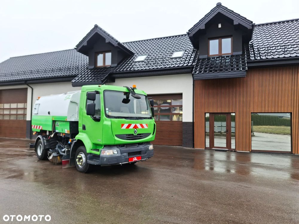 Renault Midlum 220 Zamiatarka Johnston SEMAT Szczotki L/R Obie Strony Dodatkowy SIlnik W Zabudowie Klimatyzacja EUnited PM10 - 1