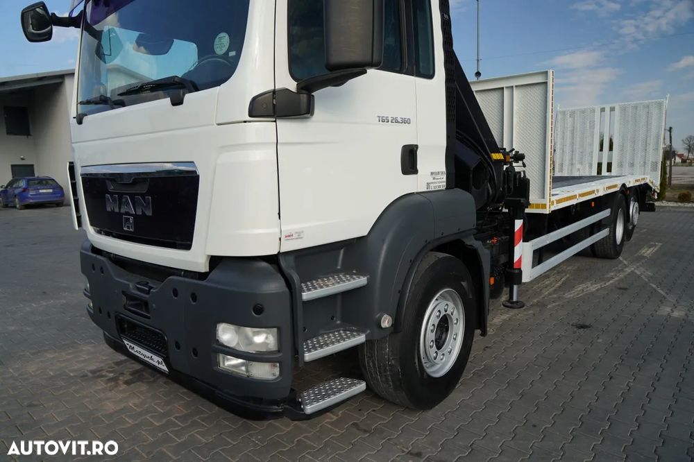 MAN TGS 26.360 / 6X2 / REMORCA AUTO + FASSI F 190A.22 / COMANDE HIDRAULICE / TROLIU / - 9