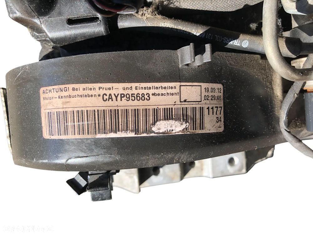 silnik diesel cay 1.6 tdi vw golf vi audi a3 8p skoda octavia ii leon ii 2012r - gwarancja wysyłka - 3