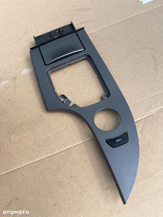 Dekor centralny srebrny szufladka sprawna Bmw e60 e61 - 3