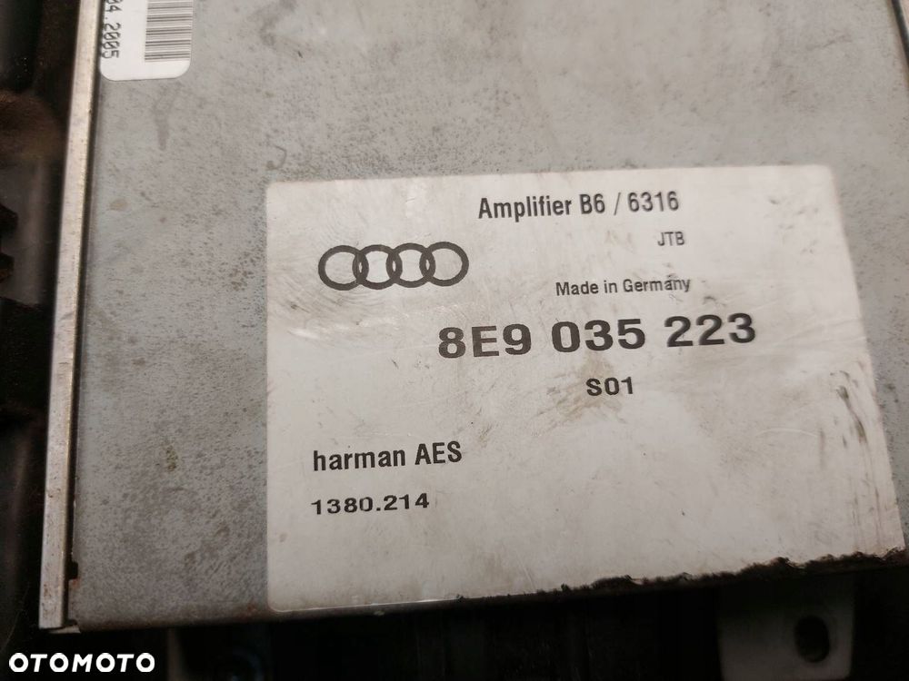 SUBWOOFER GŁOŚNIK + WZMACNIACZ AUDI A4 B7 8E903538203S 8E9035223 - 5
