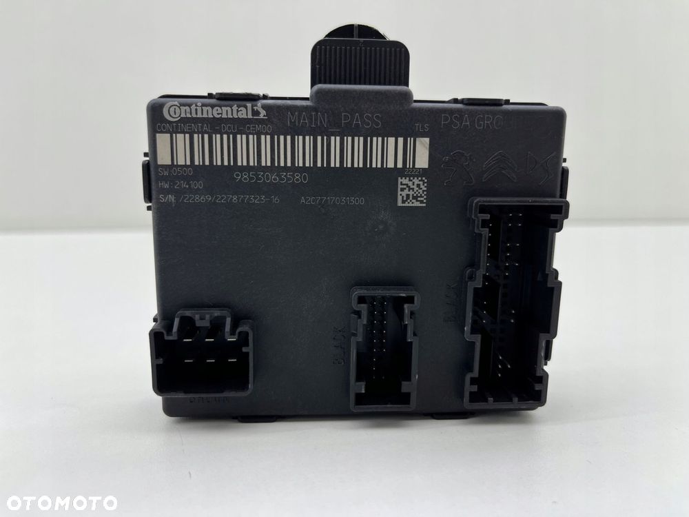 PEUGEOT 308 III MODUŁ STEROWNIK DRZWI 9853063580 - 1