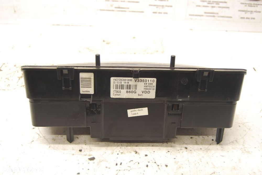 LICZNIK ZEGAR 1T0920860G VW TOURAN I 2.0 TDI CADDY - 2