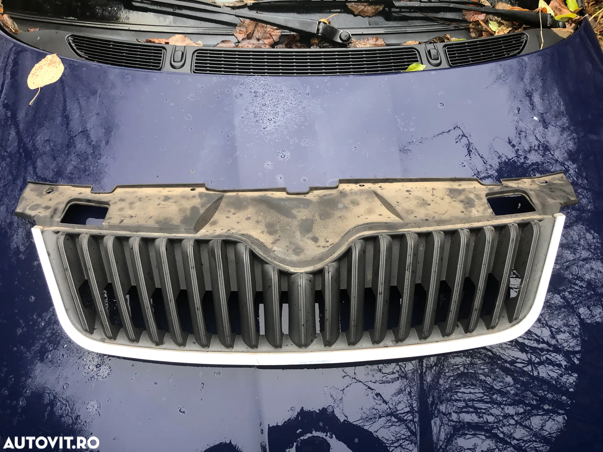 Grila centrala bara fata Skoda Fabia 2 facelift 2011 - 6