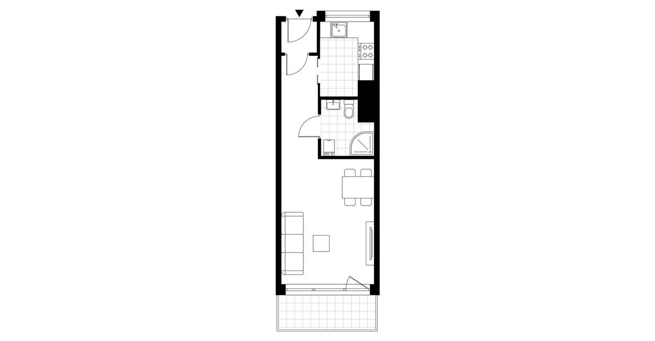 1-pokojowe mieszkanie 30m2 + balkon Bez Prowizji - Pełny obrazek: 3/20