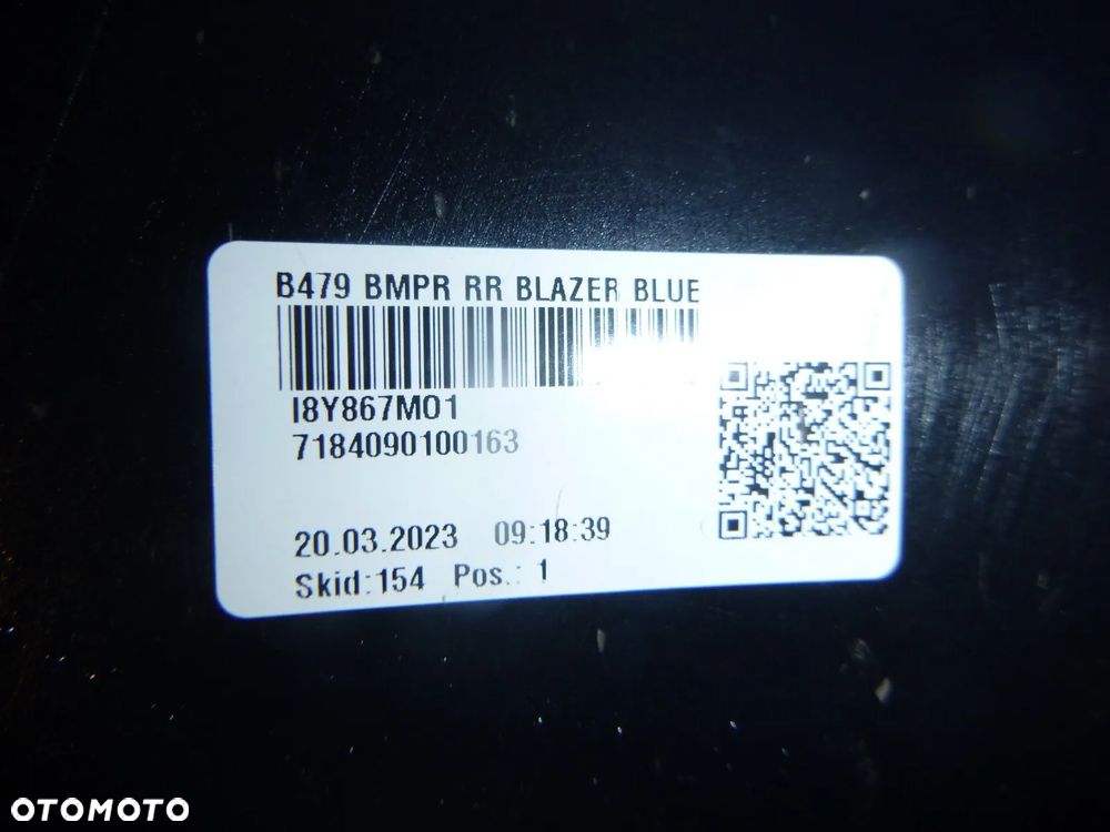 fiesta mk8 zderzak tył kolor granatowy blazer blue et nowy oryginał tylny - 4