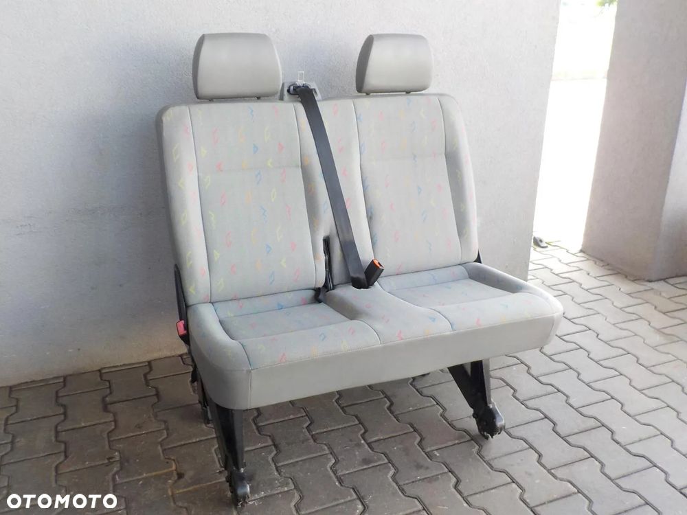 VW T5 T6 FOTEL PODWÓJNY KANAPA DWÓJKA ŁAWKA TYŁ TYLNA - 1