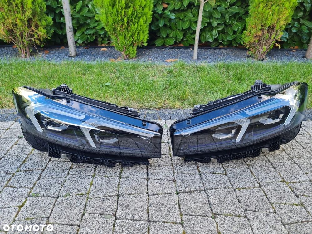 BMW 3 G20 G21 LIFT Lampy przód Full Led Adaptive Shadow Line Black Skrętny - 1