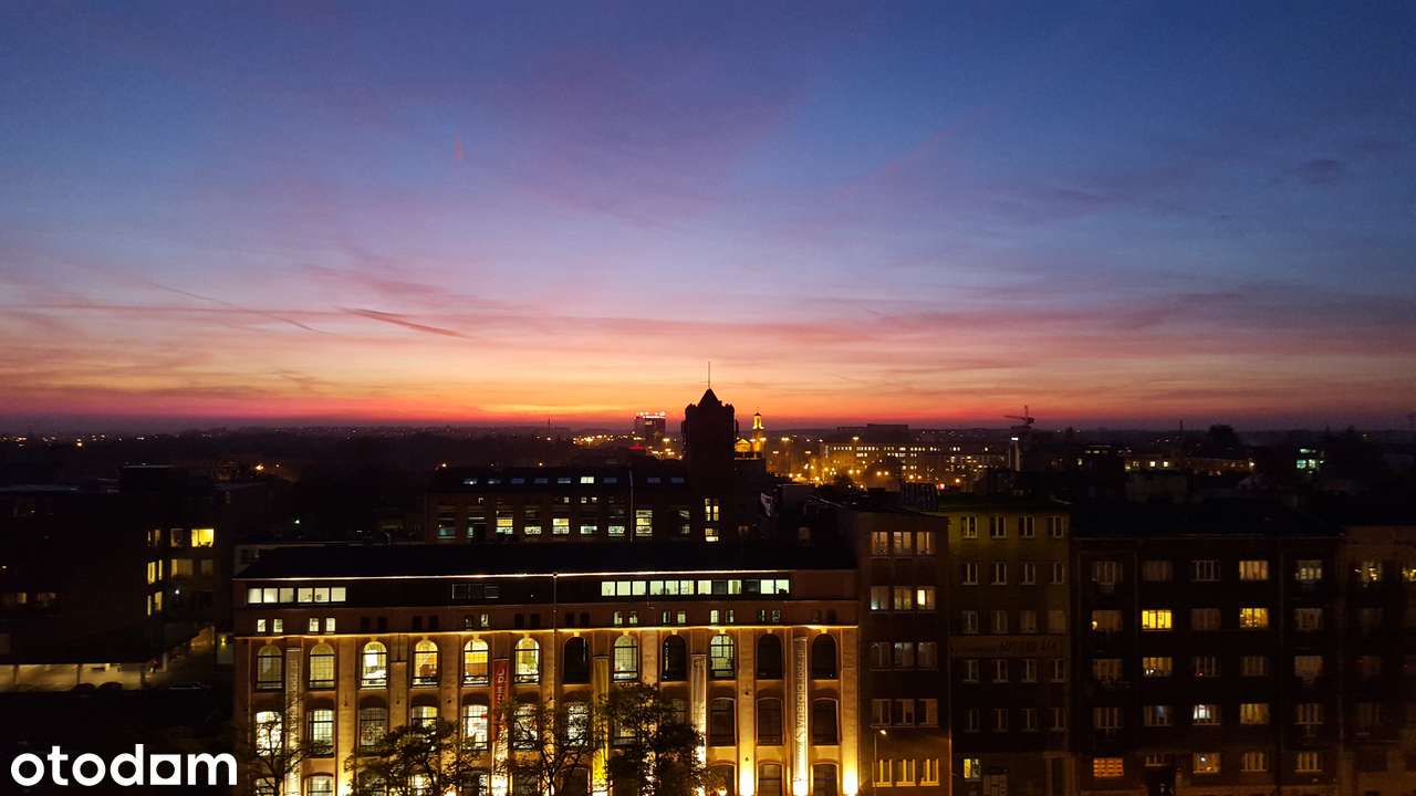 2-pokojowe mieszkanie w centrum z pięknym widokiem na panoramę miasta