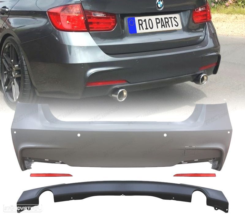 PARA-CHOQUES TRASEIRO BMW F31 TOURING LOOK M PDC - 1