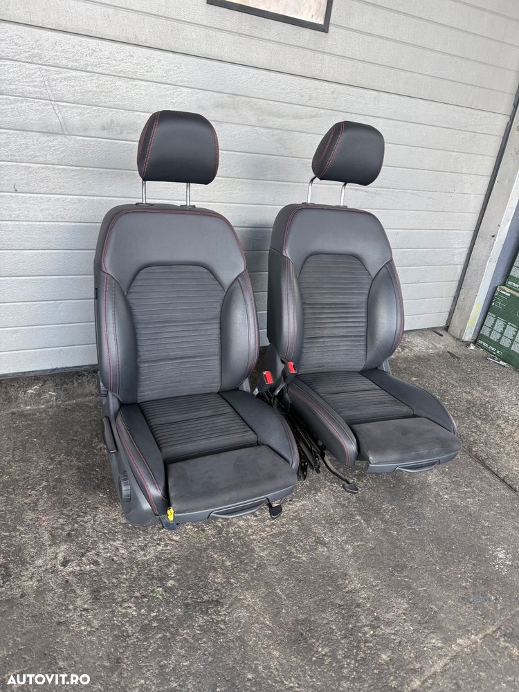 Set Scaune Față Sport Mercedes B-Class W246 (2017) Pachet AMG – Încălzite, Piele + Alcantara Recaro - 2