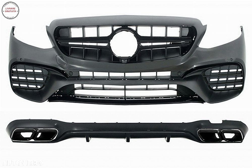 Kit Exterior Mercedes E-Class W213 (2016-2019) E63 Design Ornamente Tobe Negre- livrare gratuita - 1