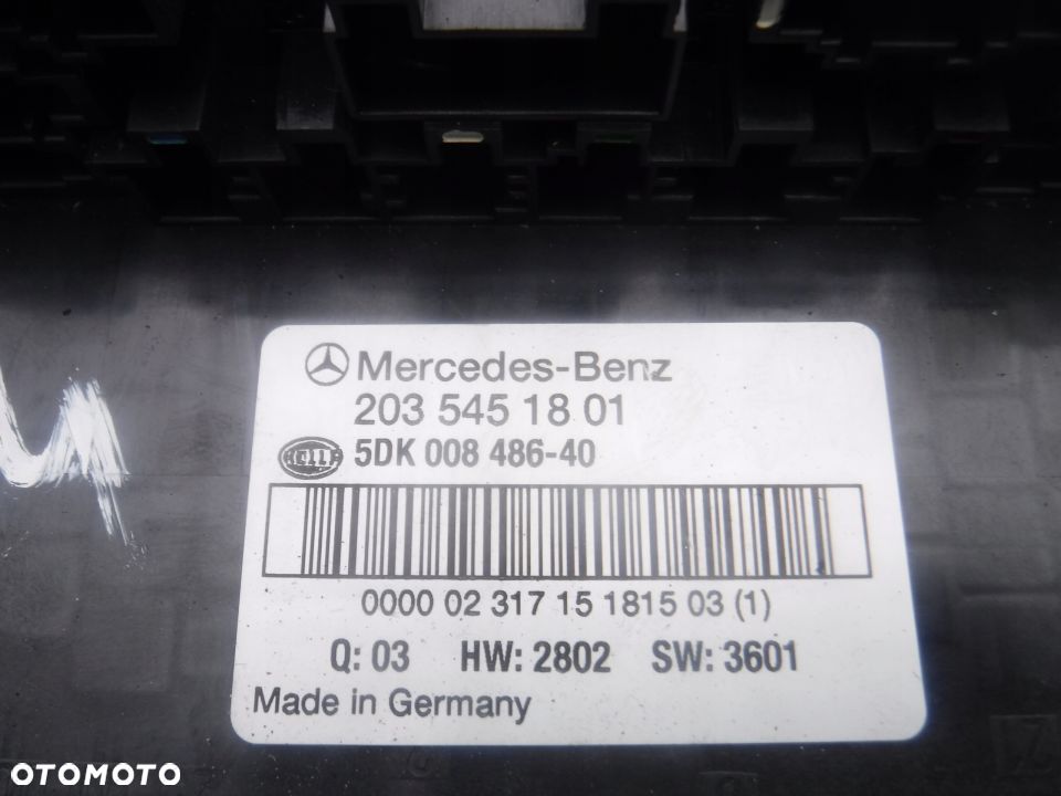 Mercedes C Klasa W203 modul SAM sterownik 2035451801 - 2