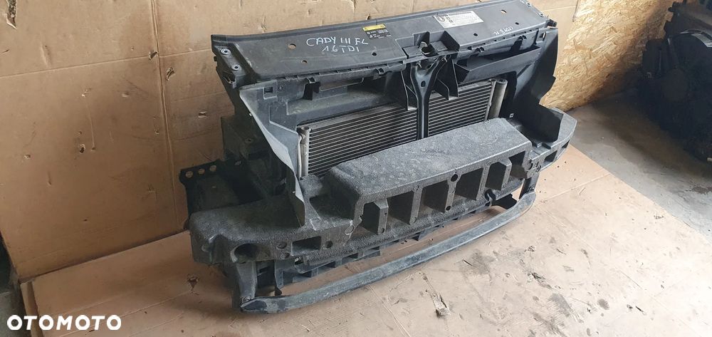Pas przedni kompletny chłodnice wentylatory belka VW Caddy III Lift 1.6 TDI - 4