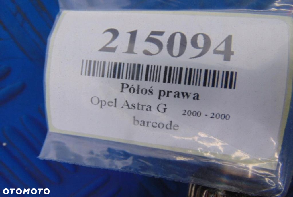 OPEL ASTRA G 1.6 16V PÓŁOS PRAWA - 5