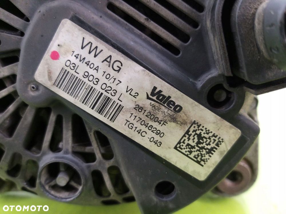 Alternator Seat Toledo II 1999-2004 1,9 TDI 03L903023L 2612004F 140A - 2